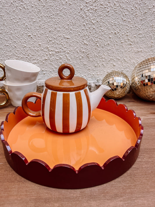 Plateau Rond Ondulé