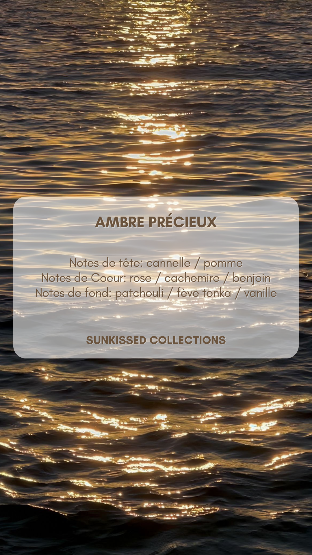 Fondant Parfumé - Ambre Précieux