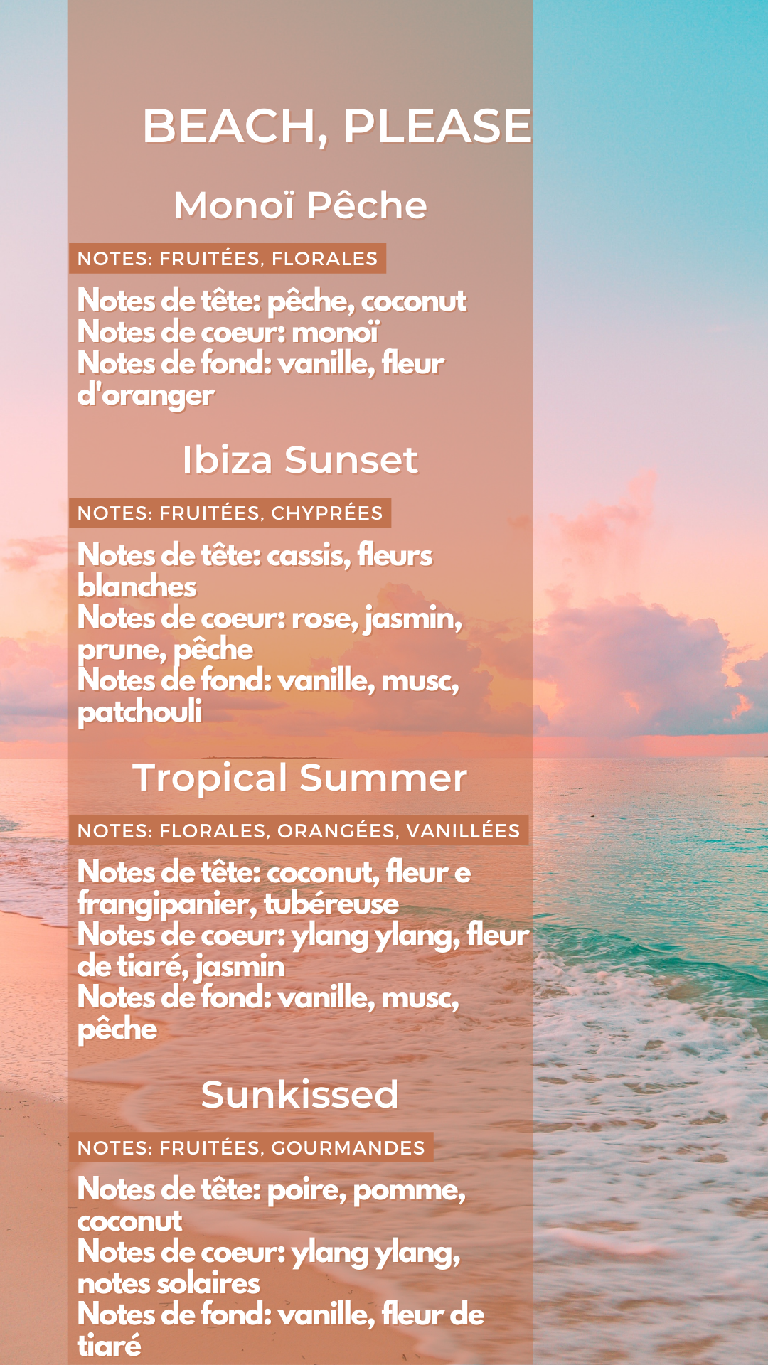 Coffret de Fondants Parfumés - Beach, Please !