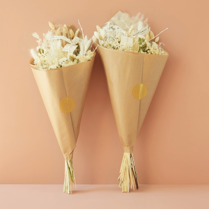 Bouquet Fleurs Séchées - Exclusive White