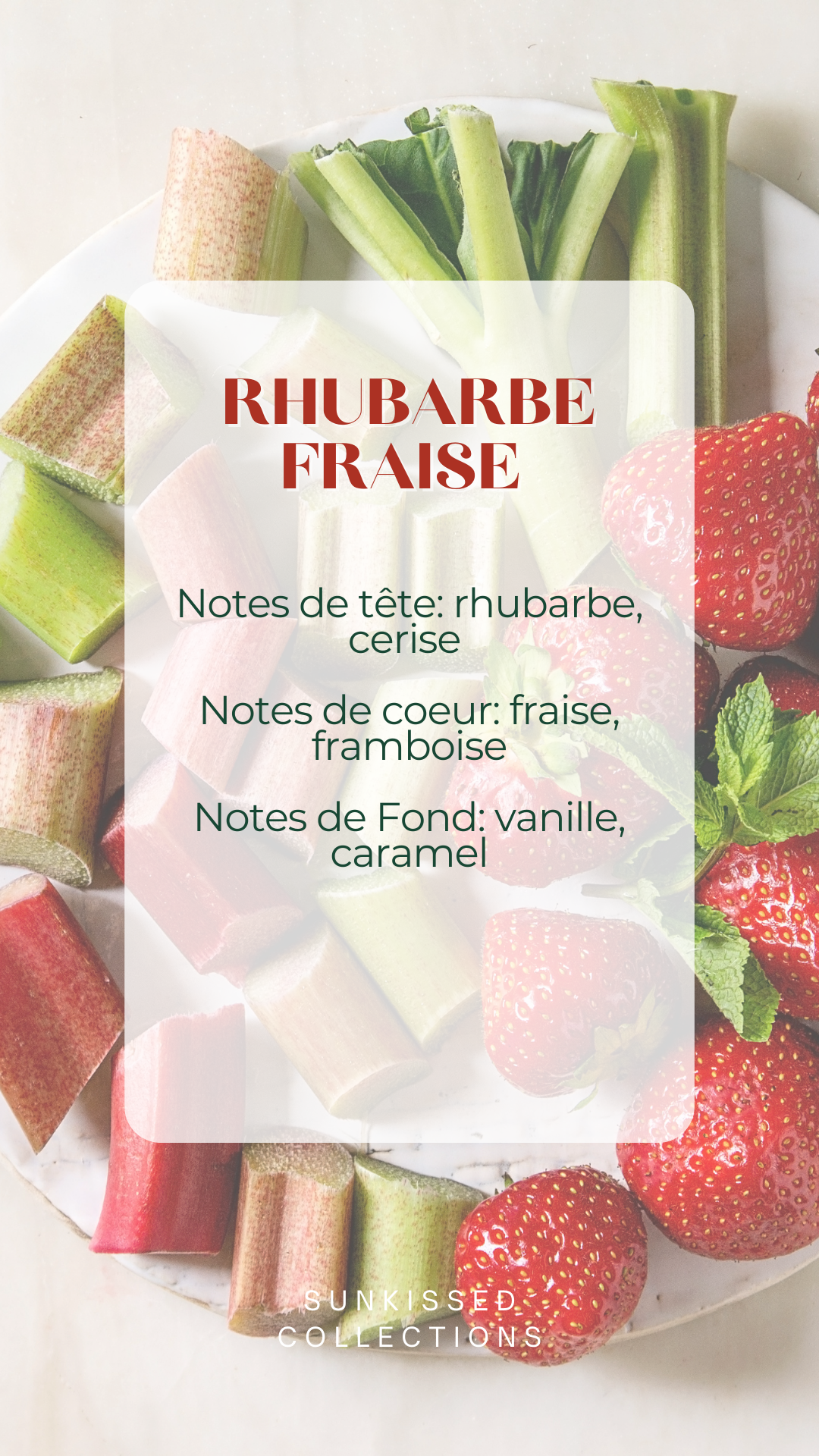 Bougie - Rhubarbe Fraise