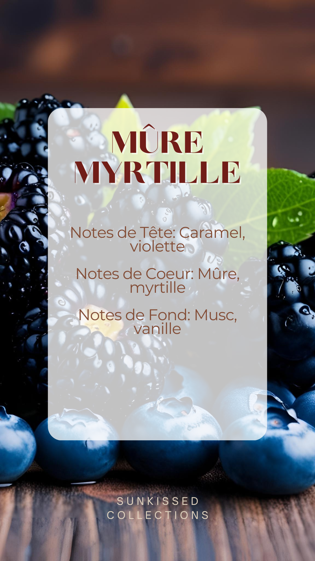 Fondant Parfumé - Mûre Myrtille