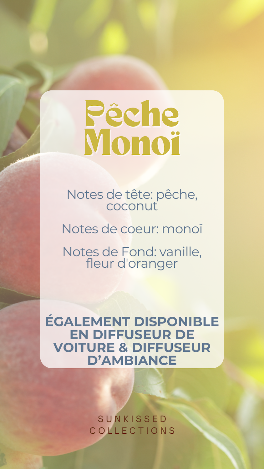 Diffuseur d'Ambiance - Édition Limitée: Pêche Monoï