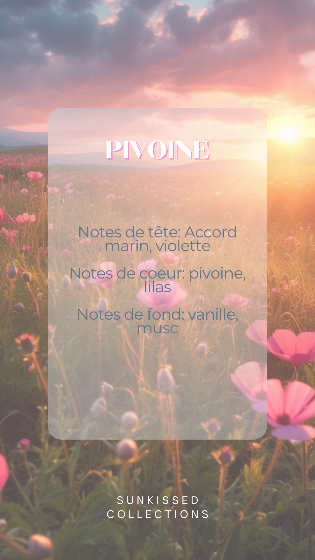 Fondant Parfumé - Pivoine