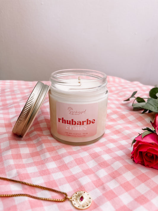 Bougie - Rhubarbe Fraise