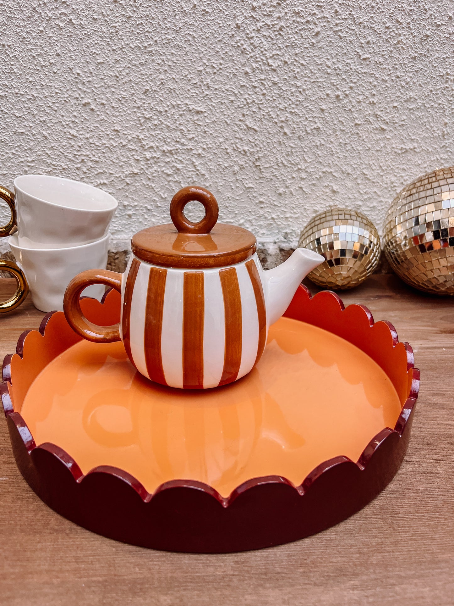 Plateau Rond Ondulé