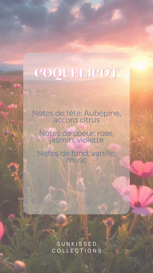 Bougie - Coquelicot