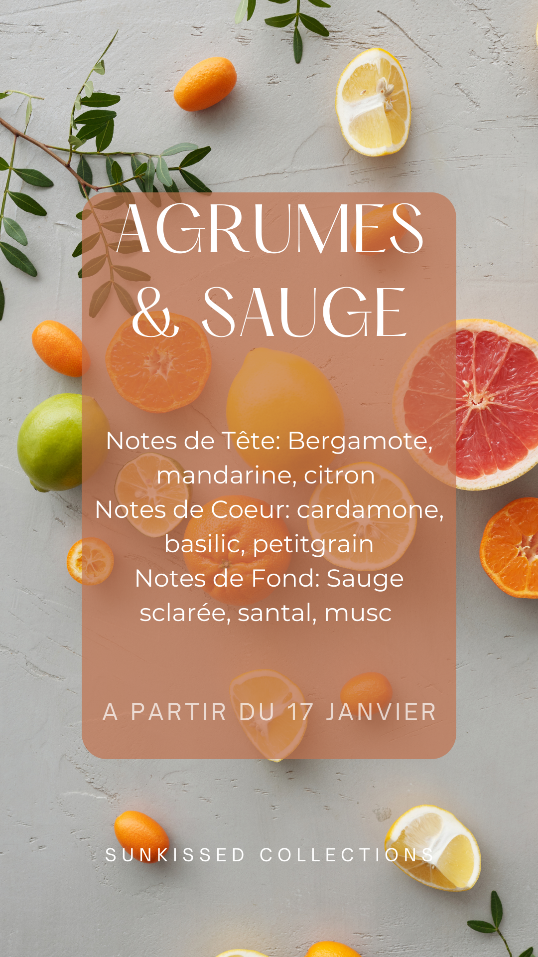 Fondant Parfumé - Agrumes & Sauge