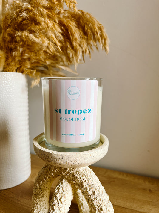 Bougie parfumée - Monoï Rosé / St Tropez