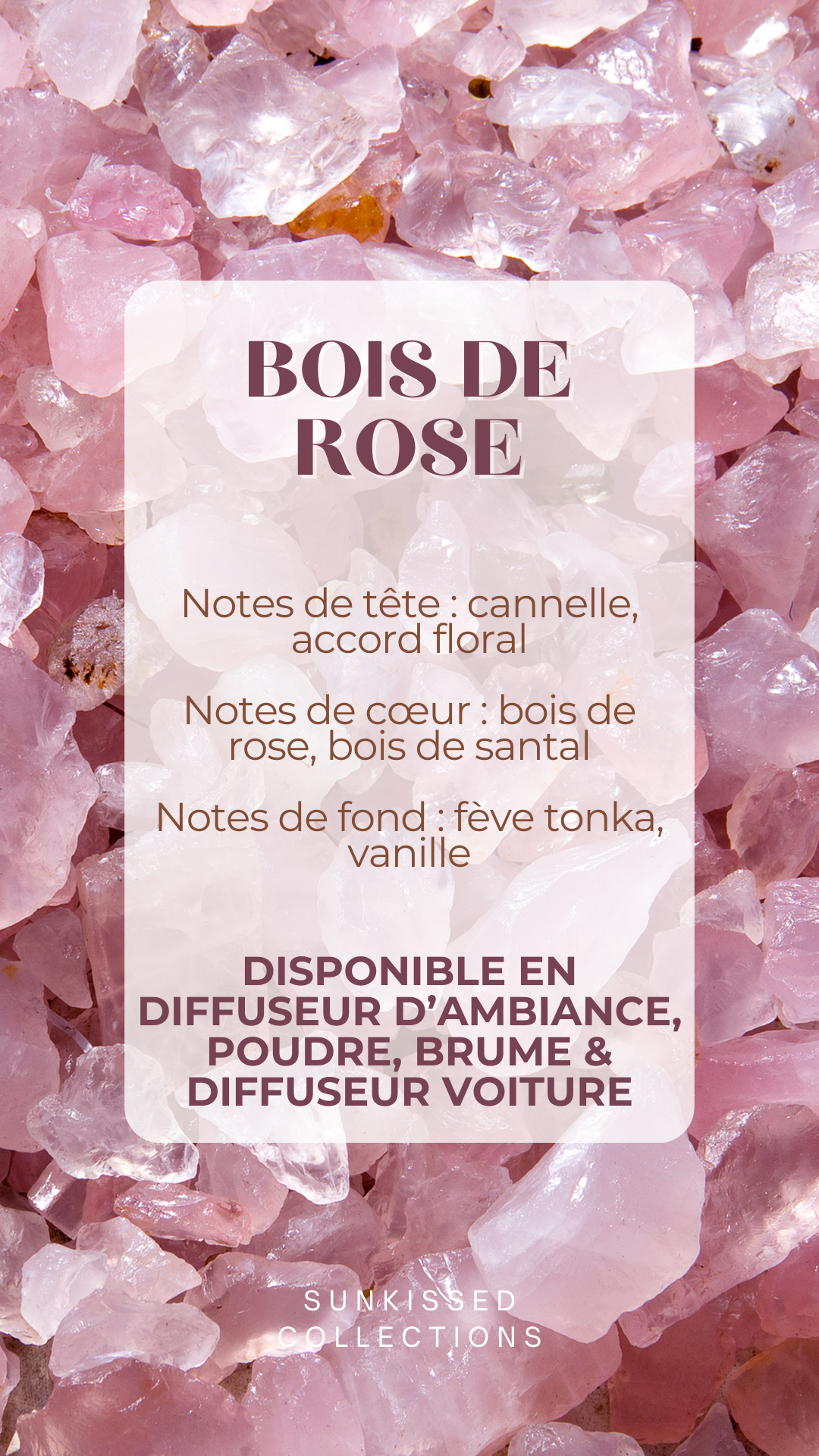 Bougie - Bois de Rose