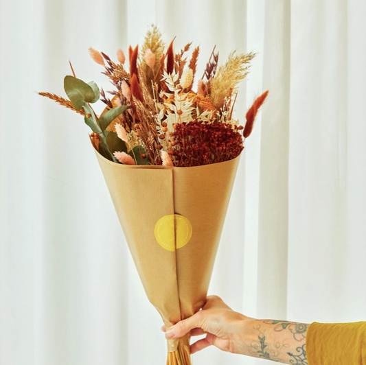 Bouquet Fleurs Séchées - Exclusive Caramel