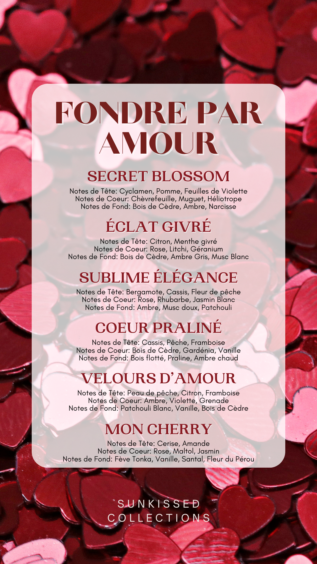 Coffret Fondants Parfumés - Fondre par Amour... - St Valentin