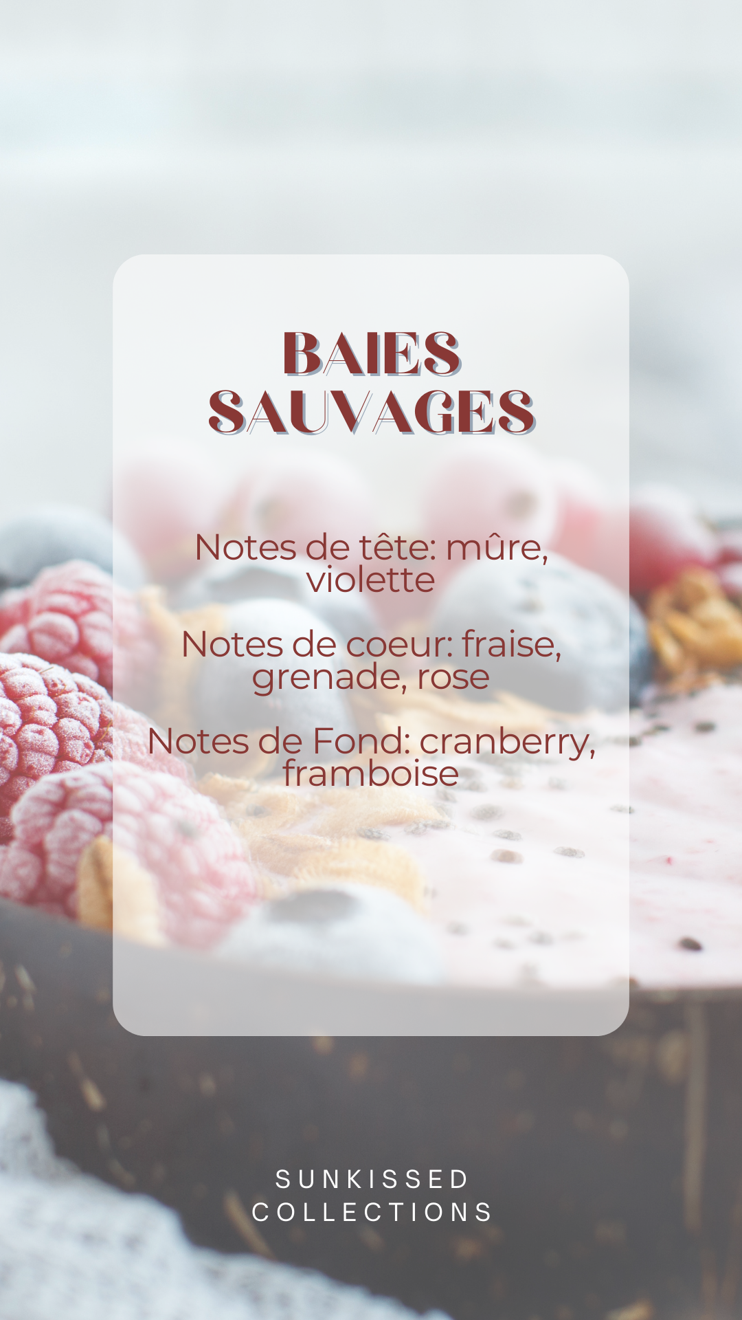 Fondant Parfumé - Baies Sauvages