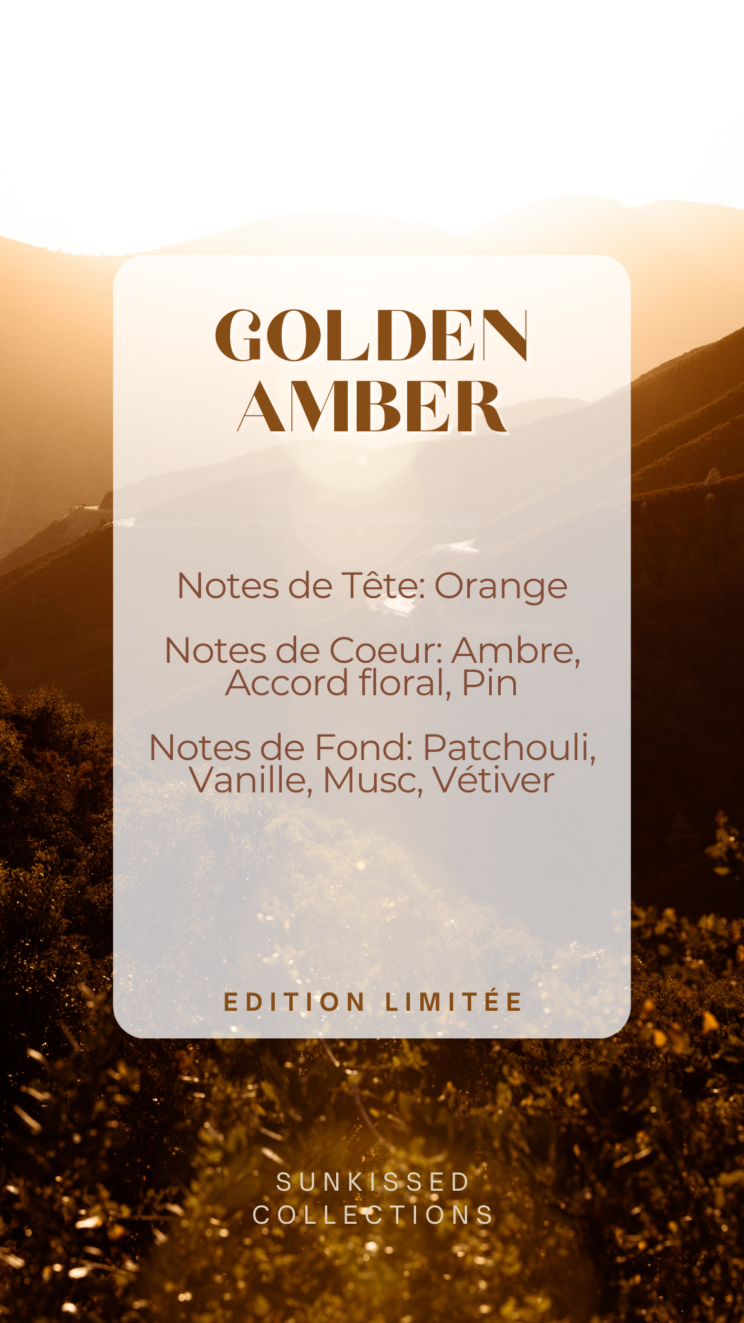 *Édition Limitée* Fondant Parfumé - Golden Amber