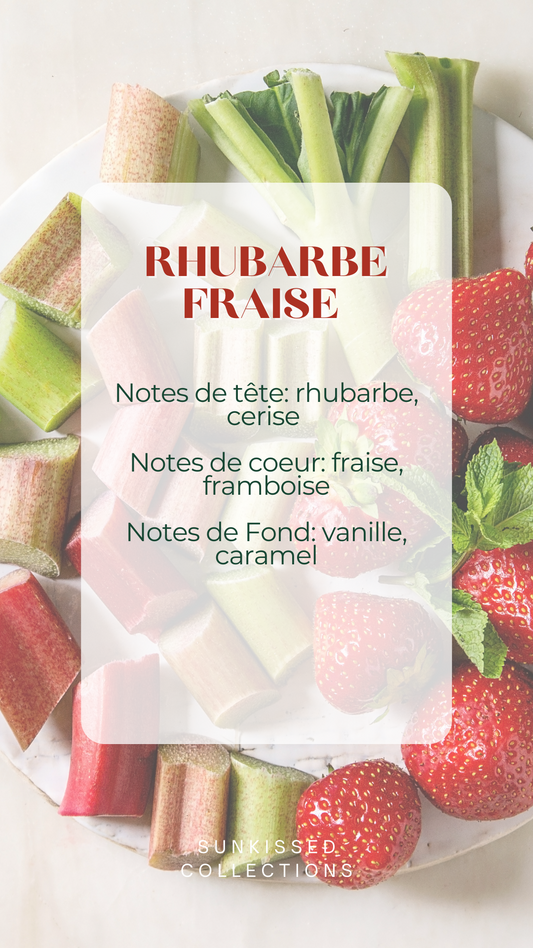 Bougie - Rhubarbe Fraise
