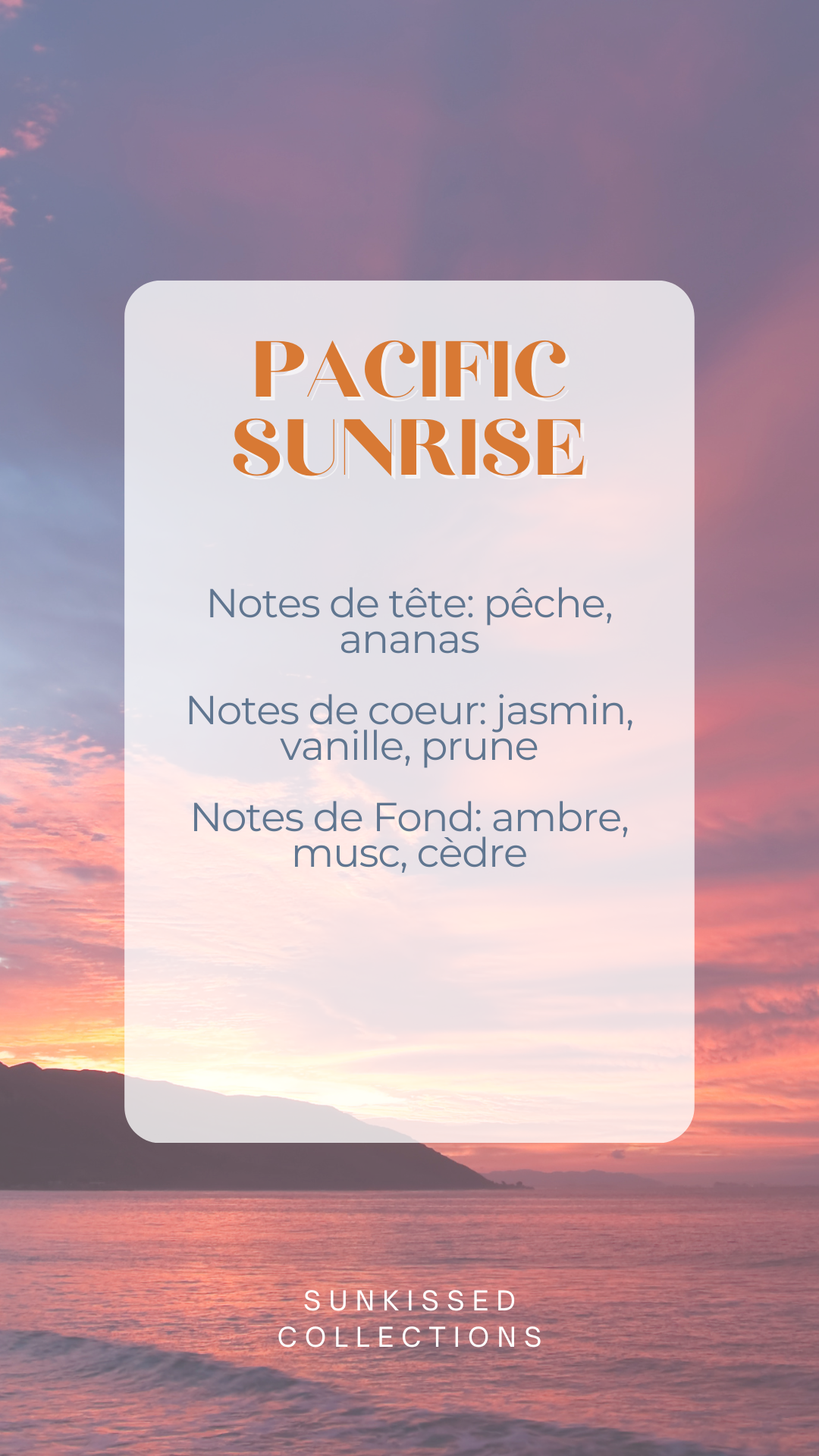 Fondant Parfumé - Pacific Sunrise