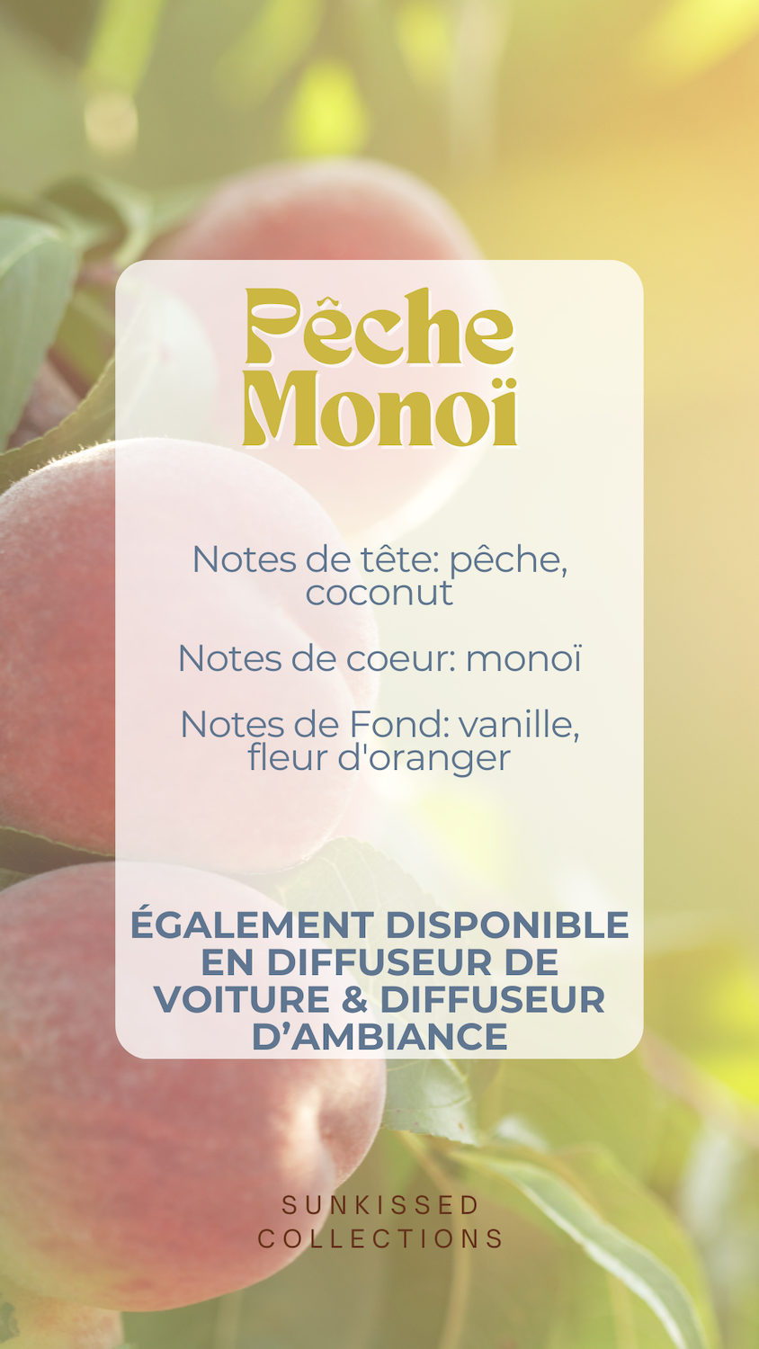 Fondant Parfumé - Pêche Monoï